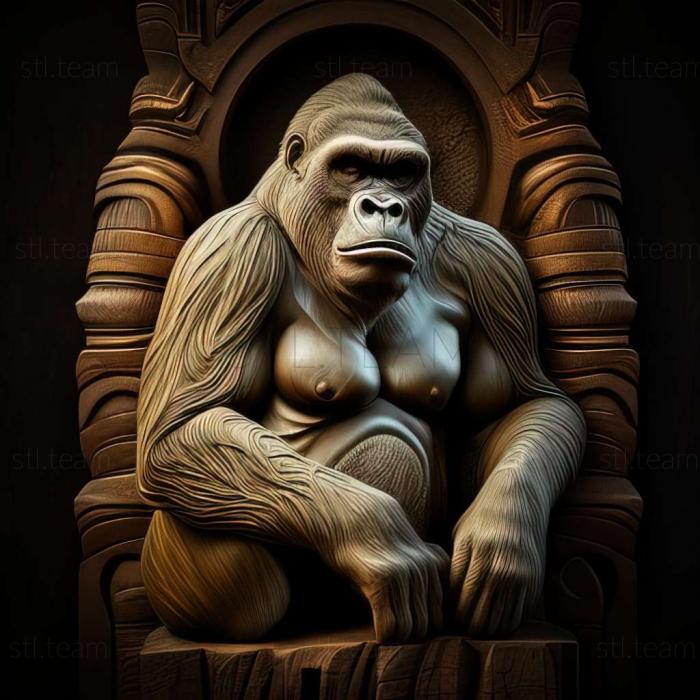 3D model gorilla 3d model (STL)